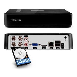 FOERS N6708HE5-POE 8CH H.265 NVR‎ PoE IP Security System 500GB HDMI VGA